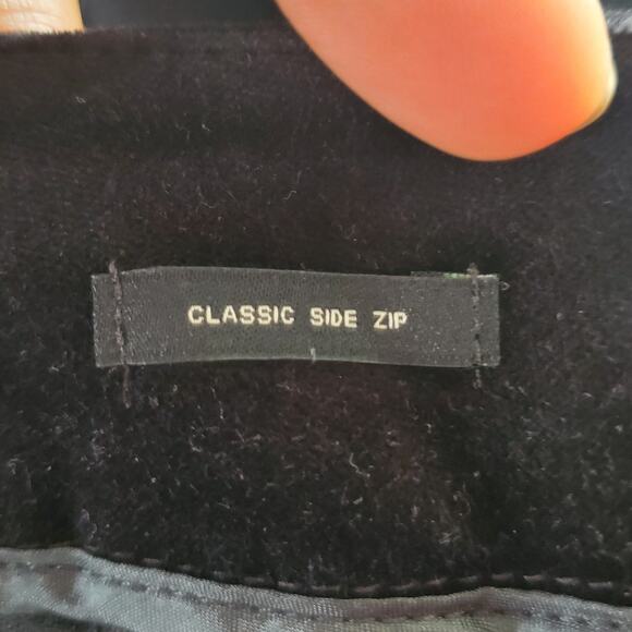 Talbots Woman Straight Classic Side Zip Velvet Pants Size 14W - Picture 9 of 10